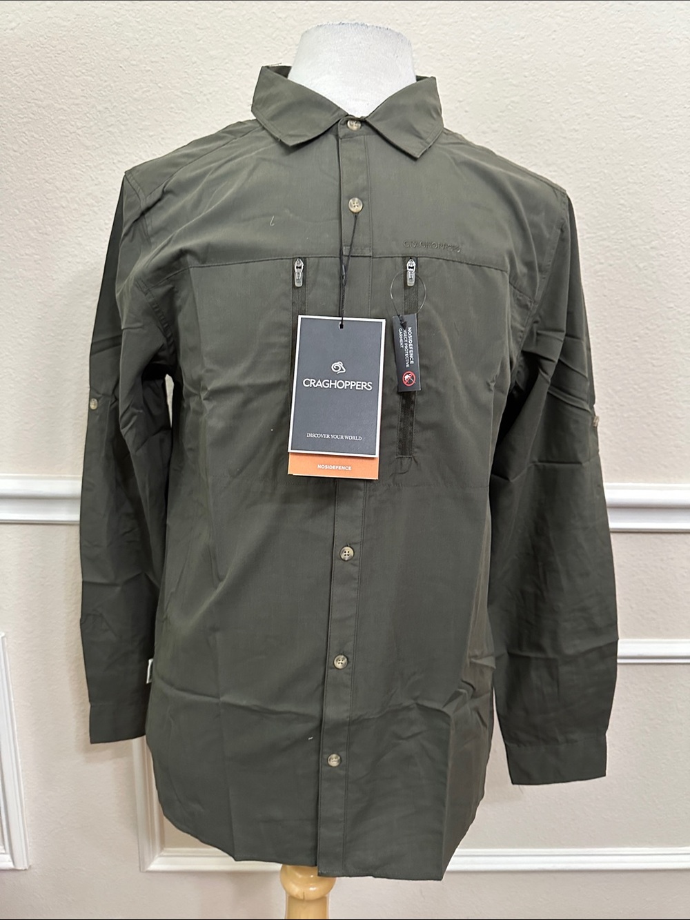 Craghoppers KIWI BOULDER LONG SLEEVE SHIRT - Dk Khaki